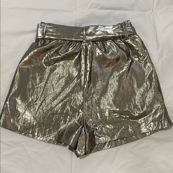 Metallic Dressy Women's Shorts - Picture 2 of 4